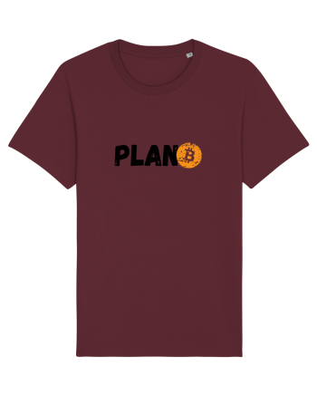 Plan B(itcoin) negru Burgundy