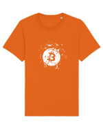 Bitcoin Explosion (alb) Tricou mânecă scurtă Unisex Rocker