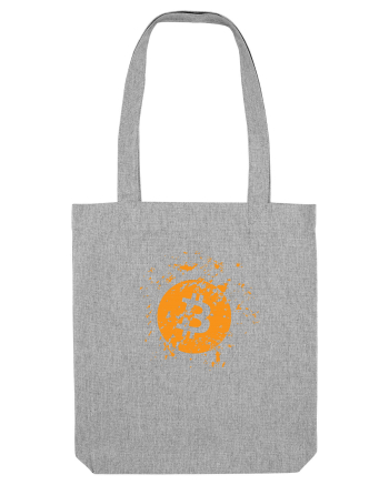 Bitcoin Explosion (orange) Heather Grey
