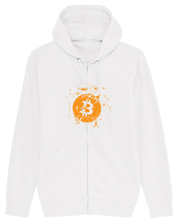 Bitcoin Explosion (orange) White