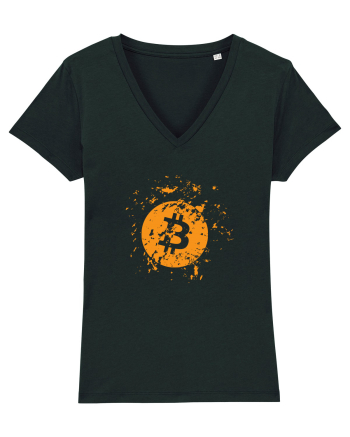 Bitcoin Explosion (orange) Black