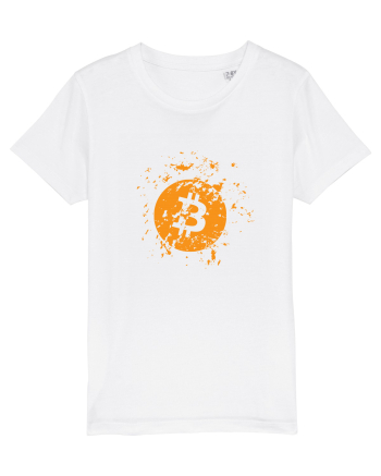 Bitcoin Explosion (orange) White
