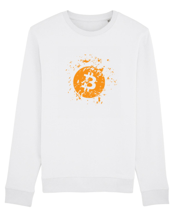 Bitcoin Explosion (orange) White