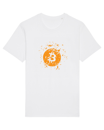 Bitcoin Explosion (orange) White