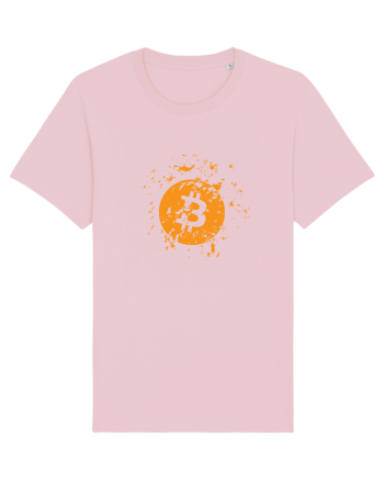 Bitcoin Explosion (orange) Cotton Pink
