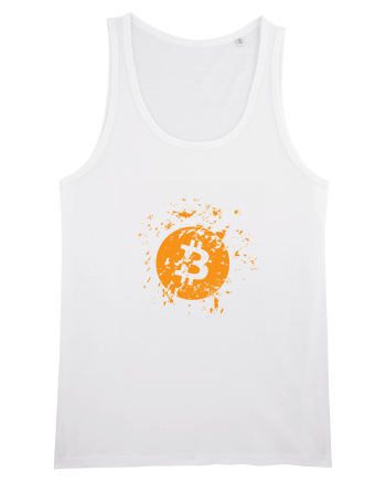 Bitcoin Explosion (orange) White