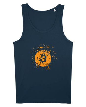 Bitcoin Explosion (orange) Navy