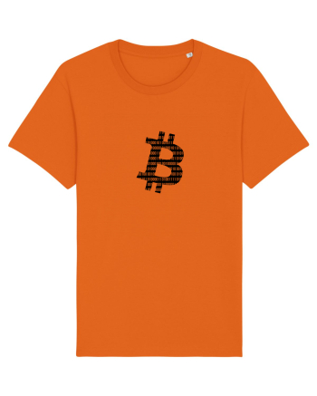 Bitcoin Binary Bright Orange