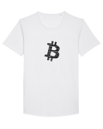 Bitcoin Binary Tricou mânecă scurtă guler larg Bărbat Skater