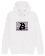 Bitcoin Binary Box Hanorac cu fermoar Unisex Connector
