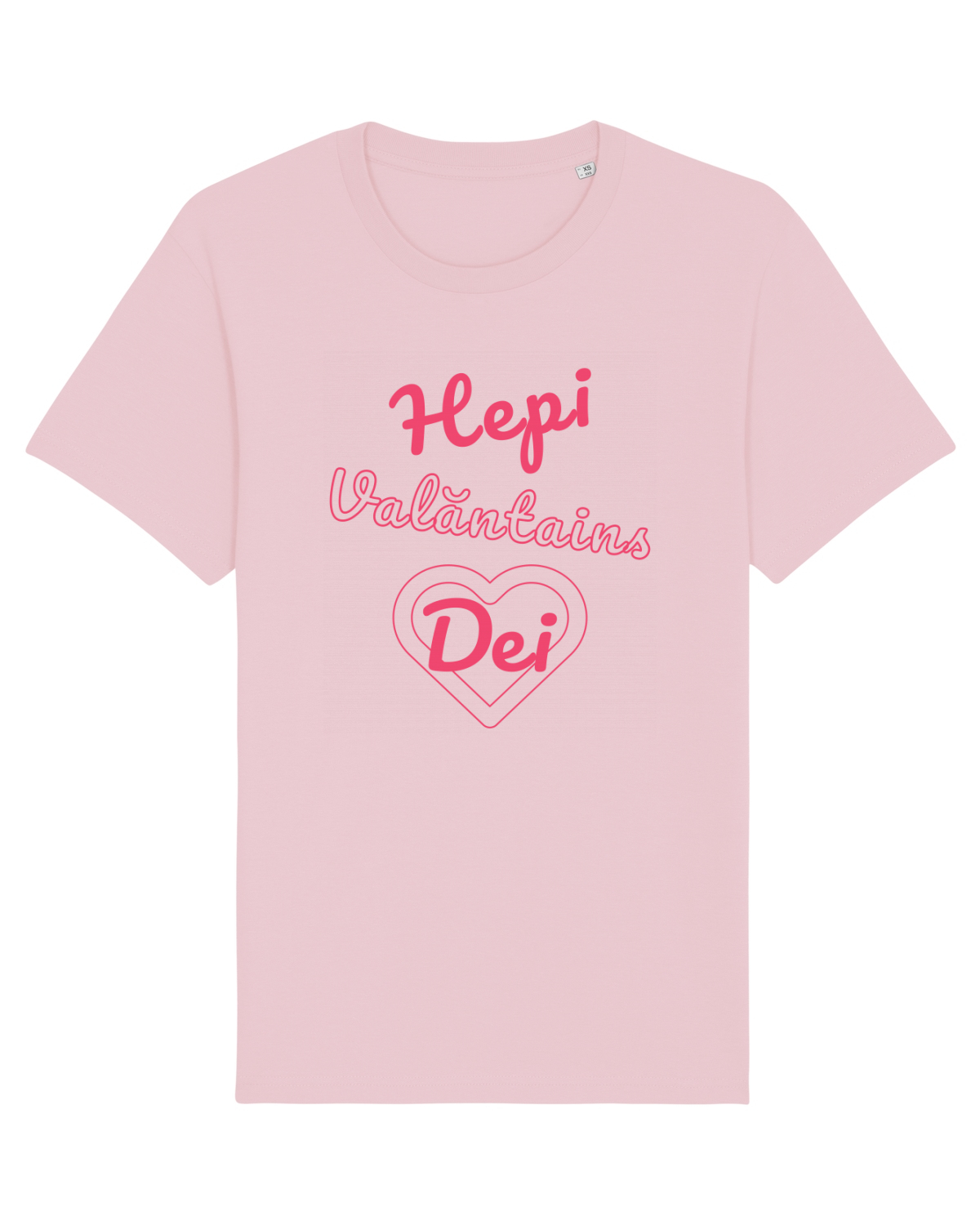 Tricou mânecă scurtă Unisex Rocker Cotton Pink