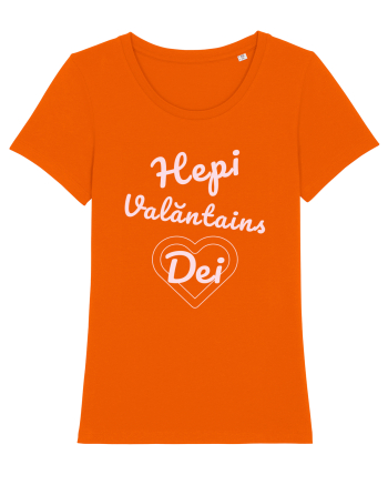 Hepi Valăntains Dei - white Bright Orange
