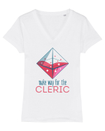 Make way for the Cleric Tricou mânecă scurtă guler V Damă Evoker