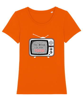The media is the Virus Bright Orange
