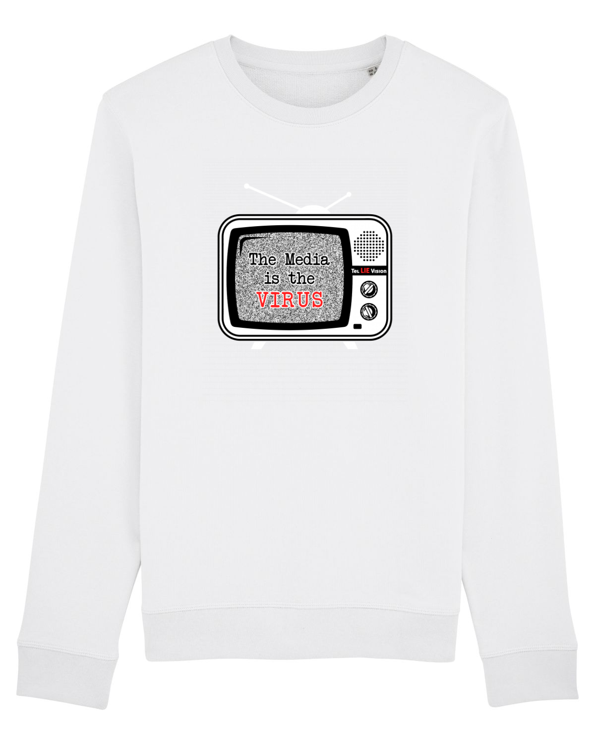 Bluză mânecă lungă Unisex Rise White
