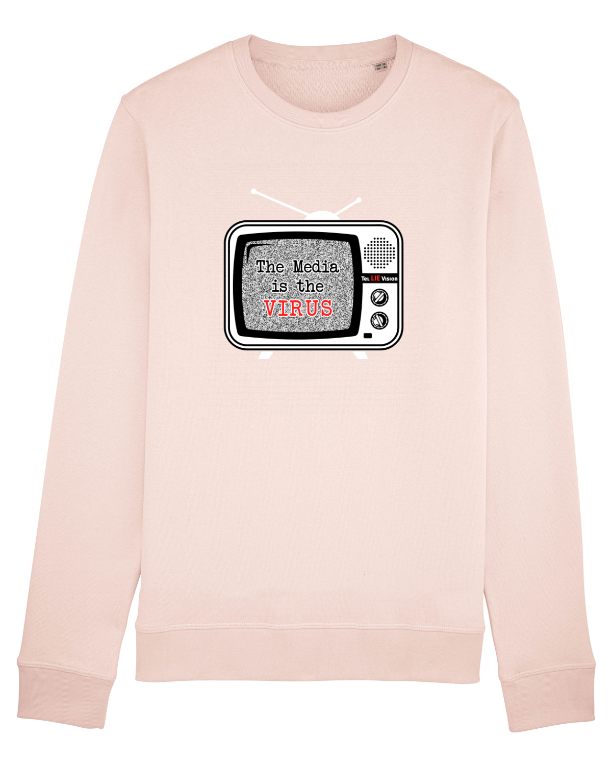 Bluză mânecă lungă Unisex Rise Candy Pink