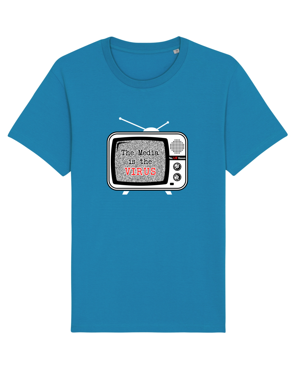 Tricou mânecă scurtă Unisex Rocker Azur