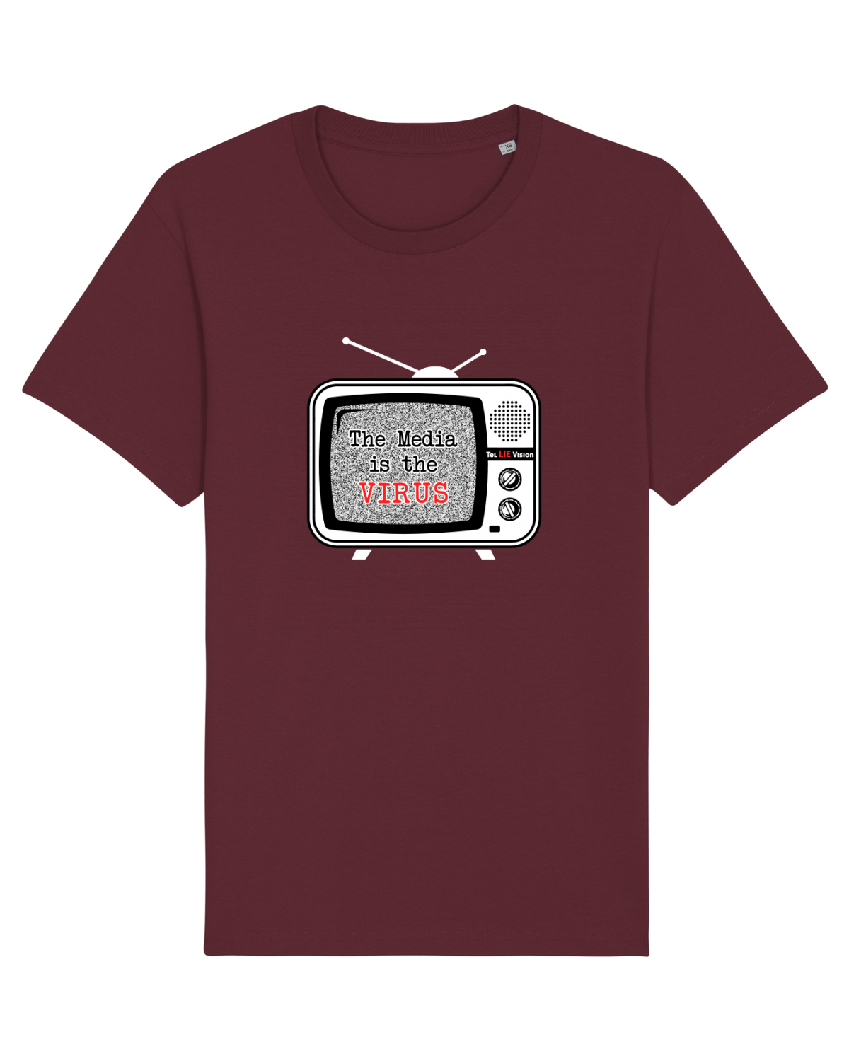 Tricou mânecă scurtă Unisex Rocker Burgundy
