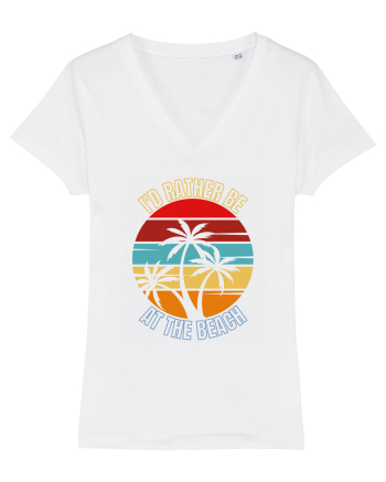 I'd Rather Be At The Beach  White