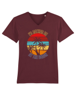 I'd Rather Be At The Beach  Tricou mânecă scurtă guler V Bărbat Presenter