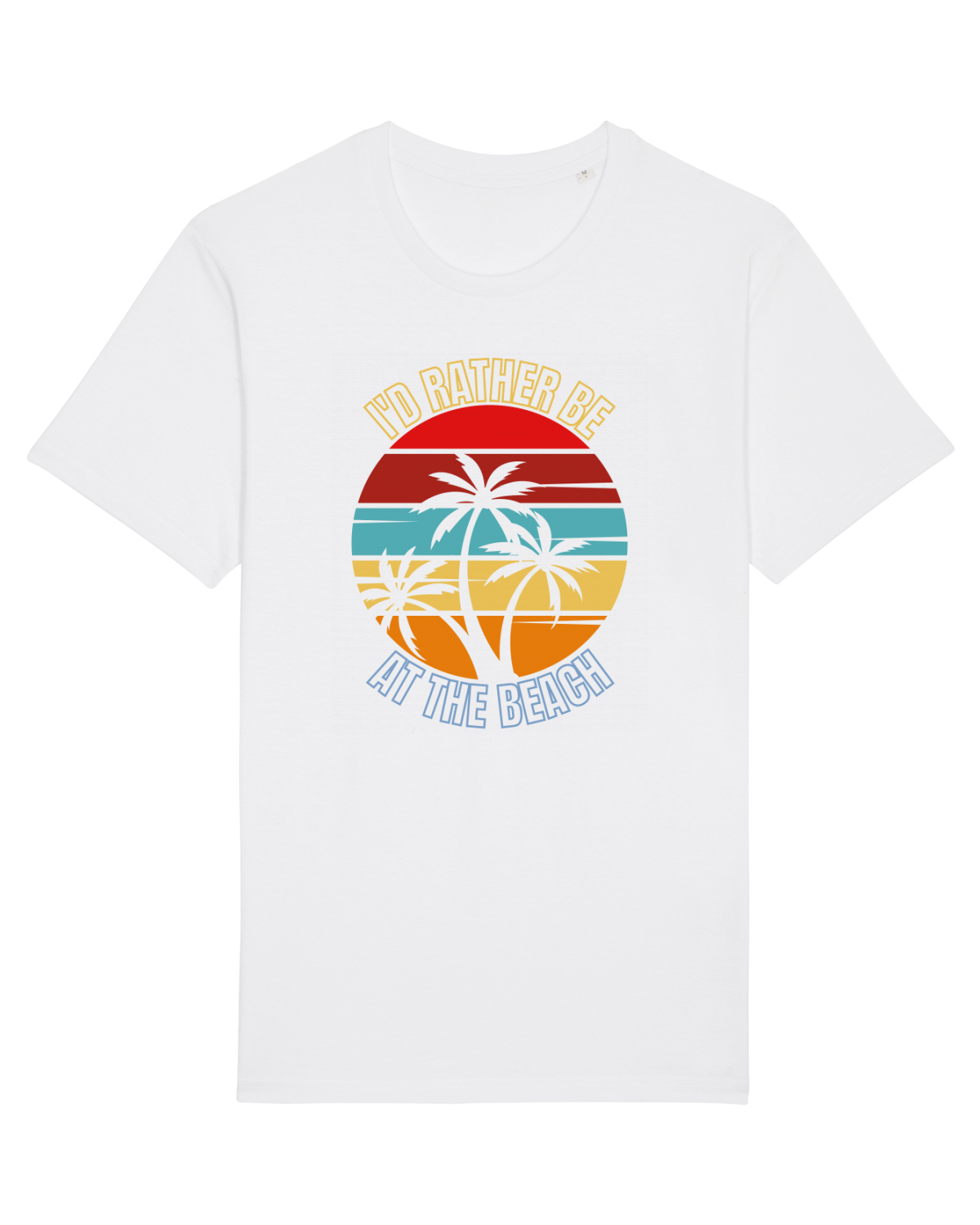Tricou mânecă scurtă Unisex Rocker White