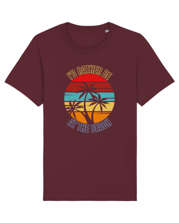 I'd Rather Be At The Beach  Burgundy
