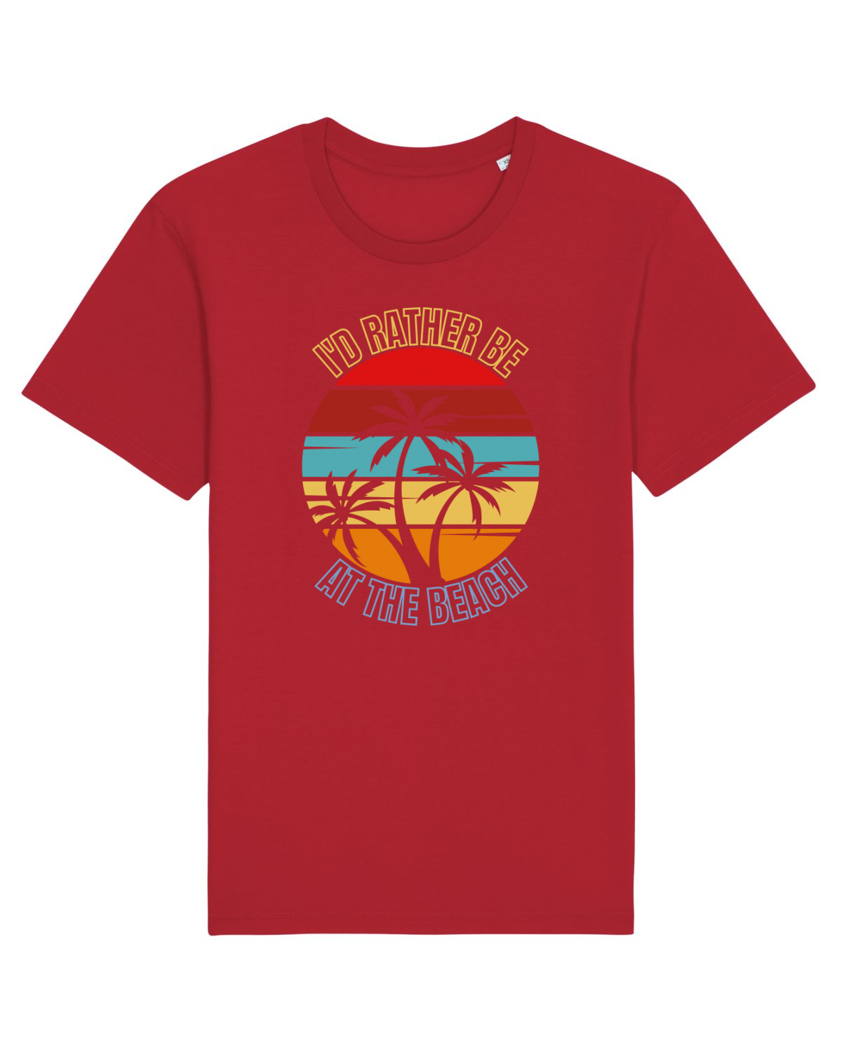 Tricou mânecă scurtă Unisex Rocker Red