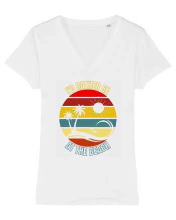 I'd Rather Be At The Beach  White