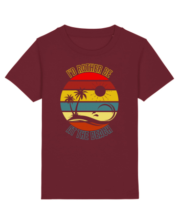 I'd Rather Be At The Beach  Burgundy