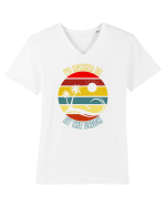 I'd Rather Be At The Beach  Tricou mânecă scurtă guler V Bărbat Presenter