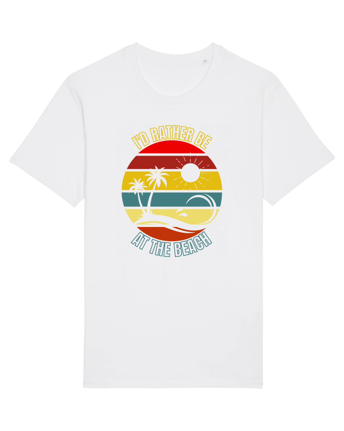 Tricou mânecă scurtă Unisex Rocker White