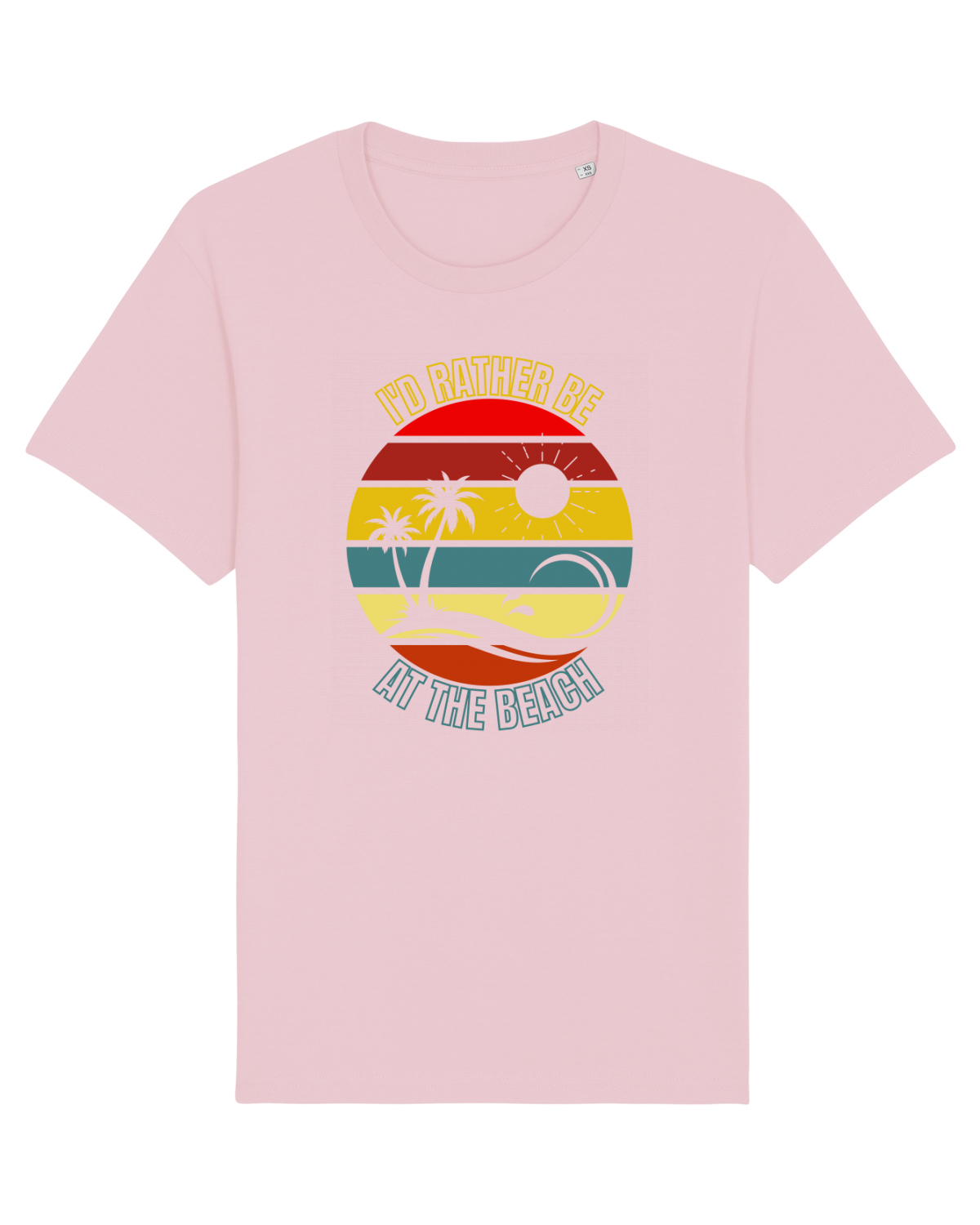 Tricou mânecă scurtă Unisex Rocker Cotton Pink