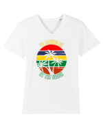 I'd Rather Be At The Beach  Tricou mânecă scurtă guler V Bărbat Presenter