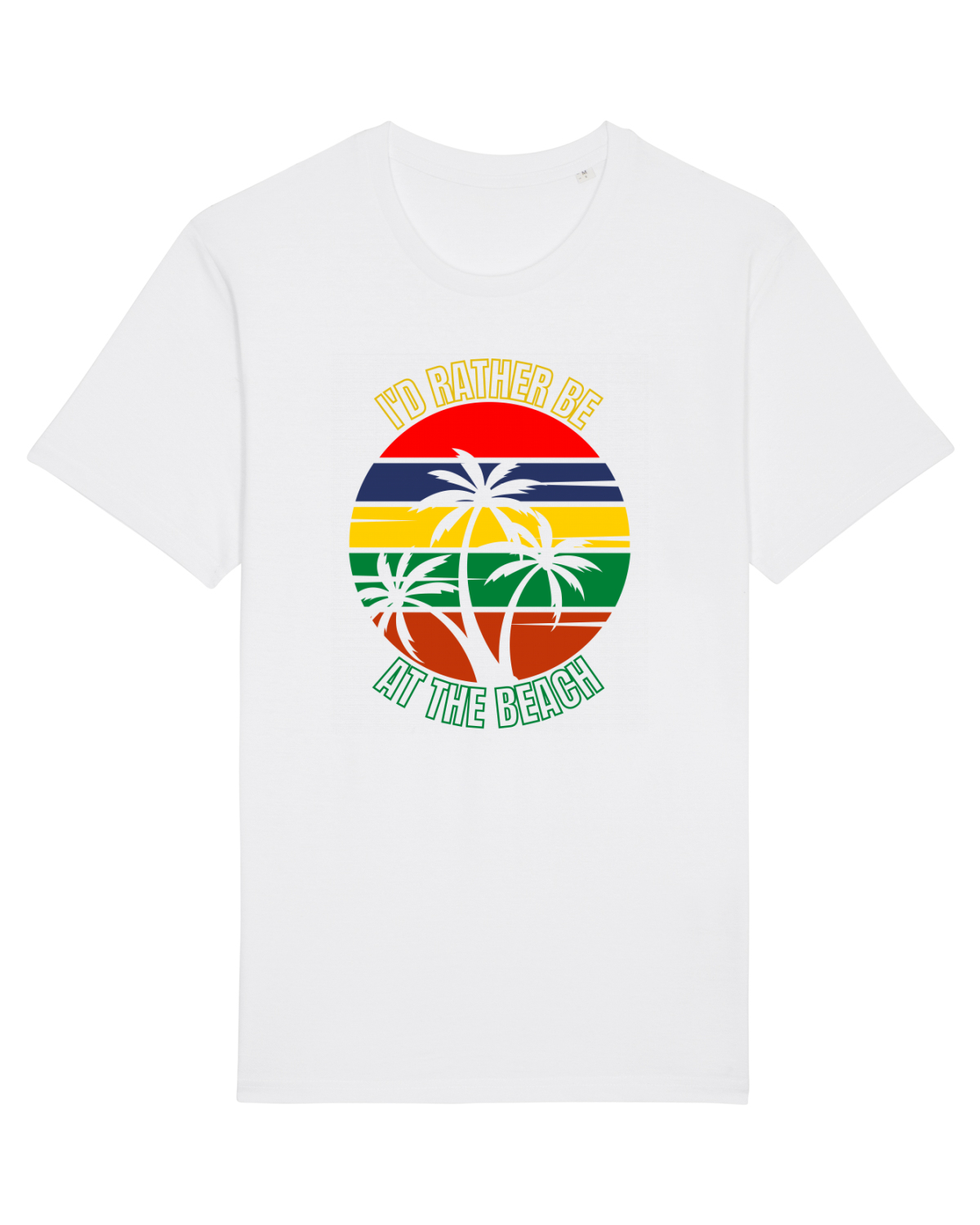 Tricou mânecă scurtă Unisex Rocker White