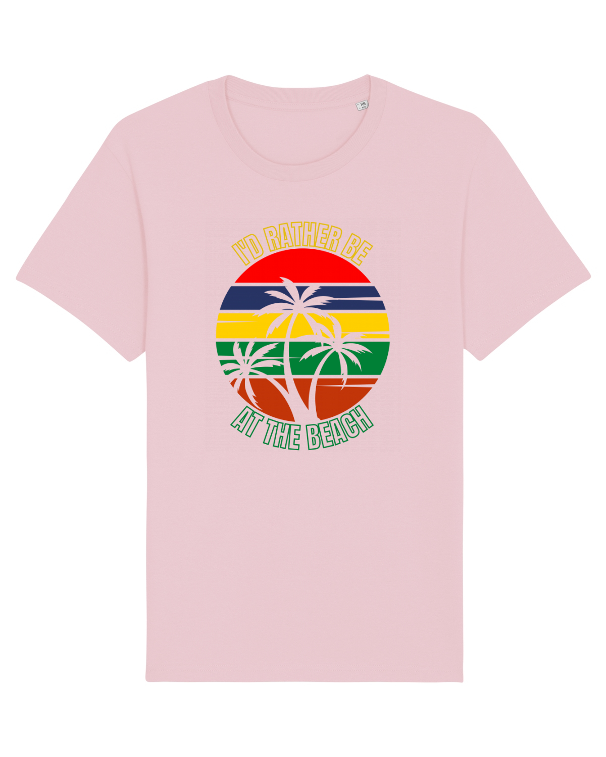 Tricou mânecă scurtă Unisex Rocker Cotton Pink
