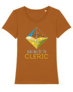 Make way for the Cleric Tricou mânecă scurtă guler larg fitted Damă Expresser