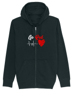 Go Red Hanorac cu fermoar Unisex Connector