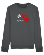 Go Red Bluză mânecă lungă Unisex Rise