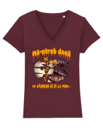 Ma intreb daca micii se gandesc si ei la mine Tricou mânecă scurtă guler V Damă Evoker