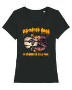 Ma intreb daca micii se gandesc si ei la mine Tricou mânecă scurtă guler larg fitted Damă Expresser