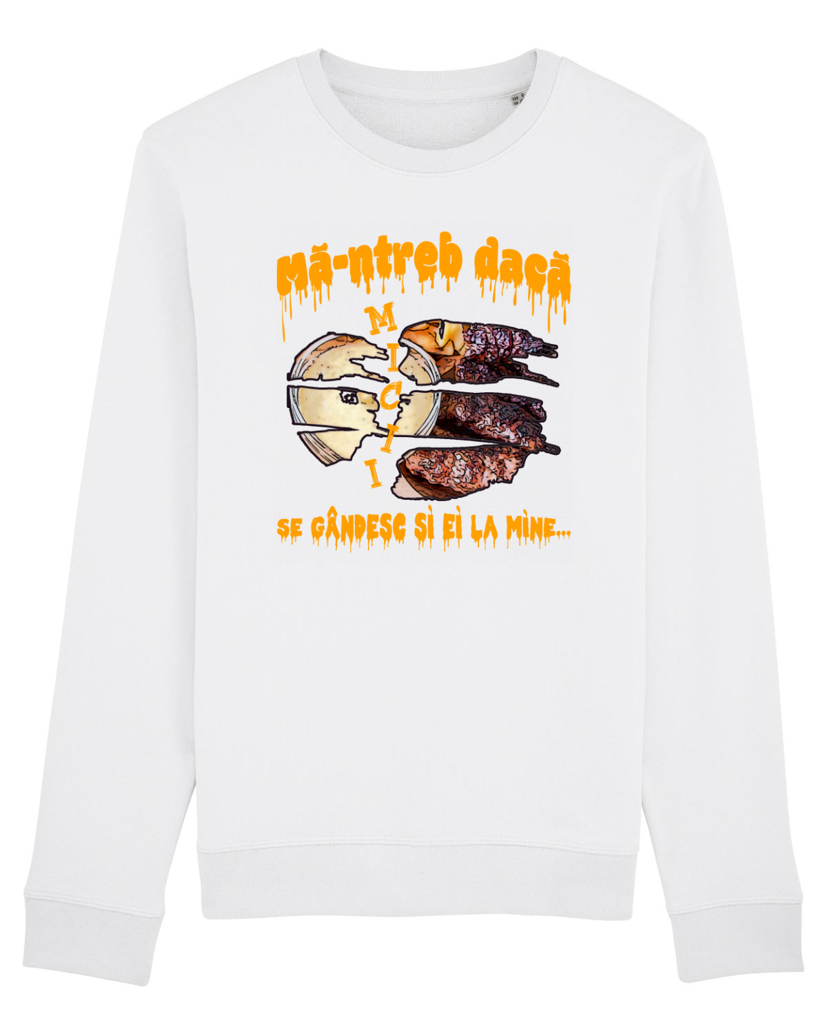 Bluză mânecă lungă Unisex Rise White