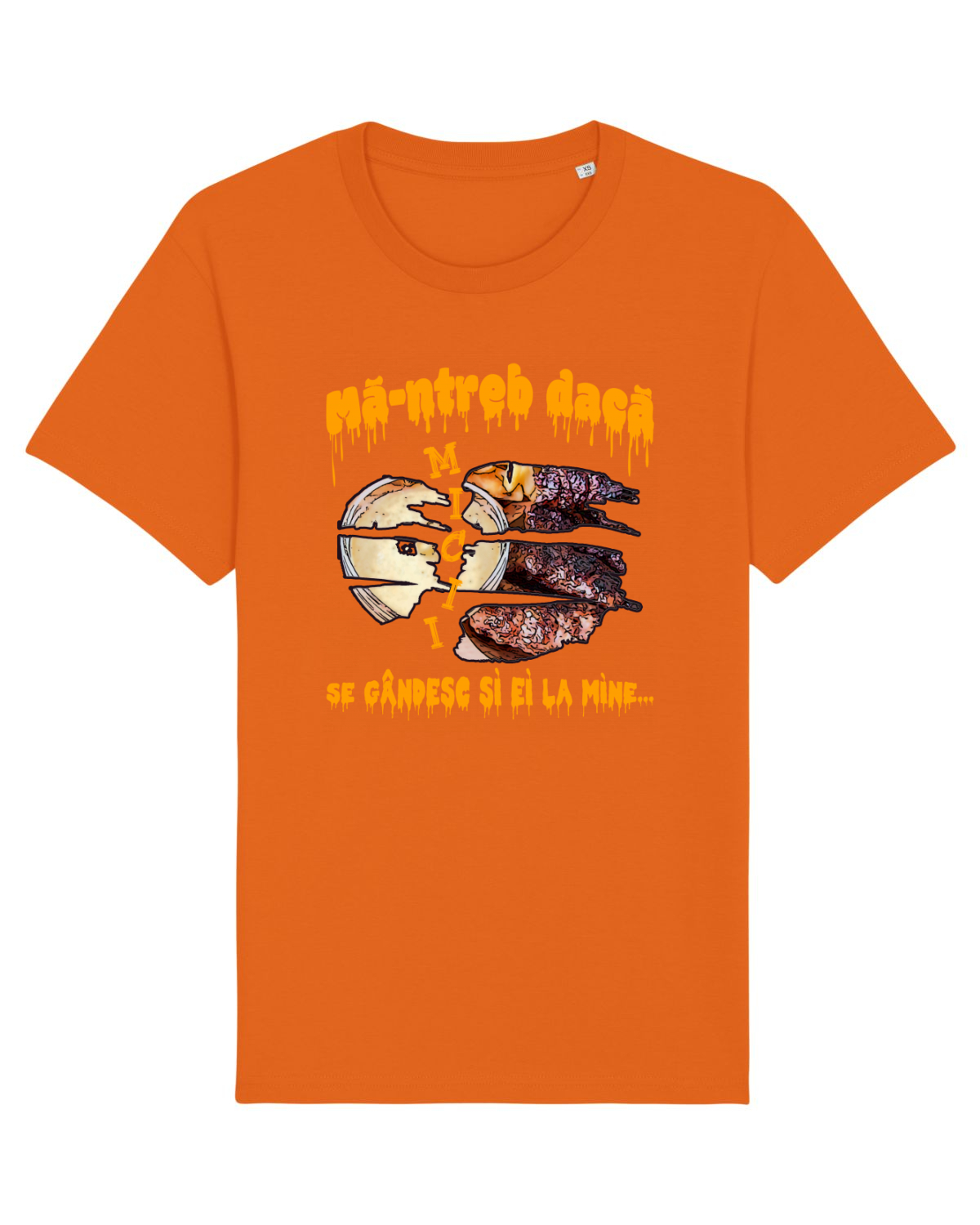 Tricou mânecă scurtă Unisex Rocker Bright Orange