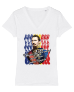 Un pas mare pentru România Tricou mânecă scurtă guler V Damă Evoker