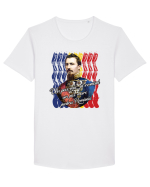 Un pas mare pentru România Tricou mânecă scurtă guler larg Bărbat Skater