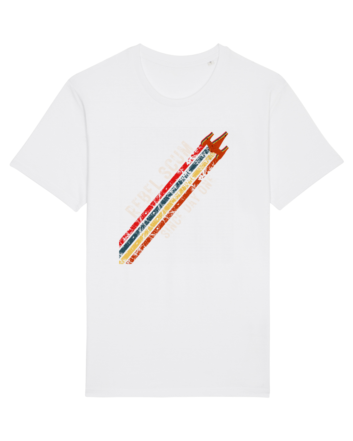 Tricou mânecă scurtă Unisex Rocker White