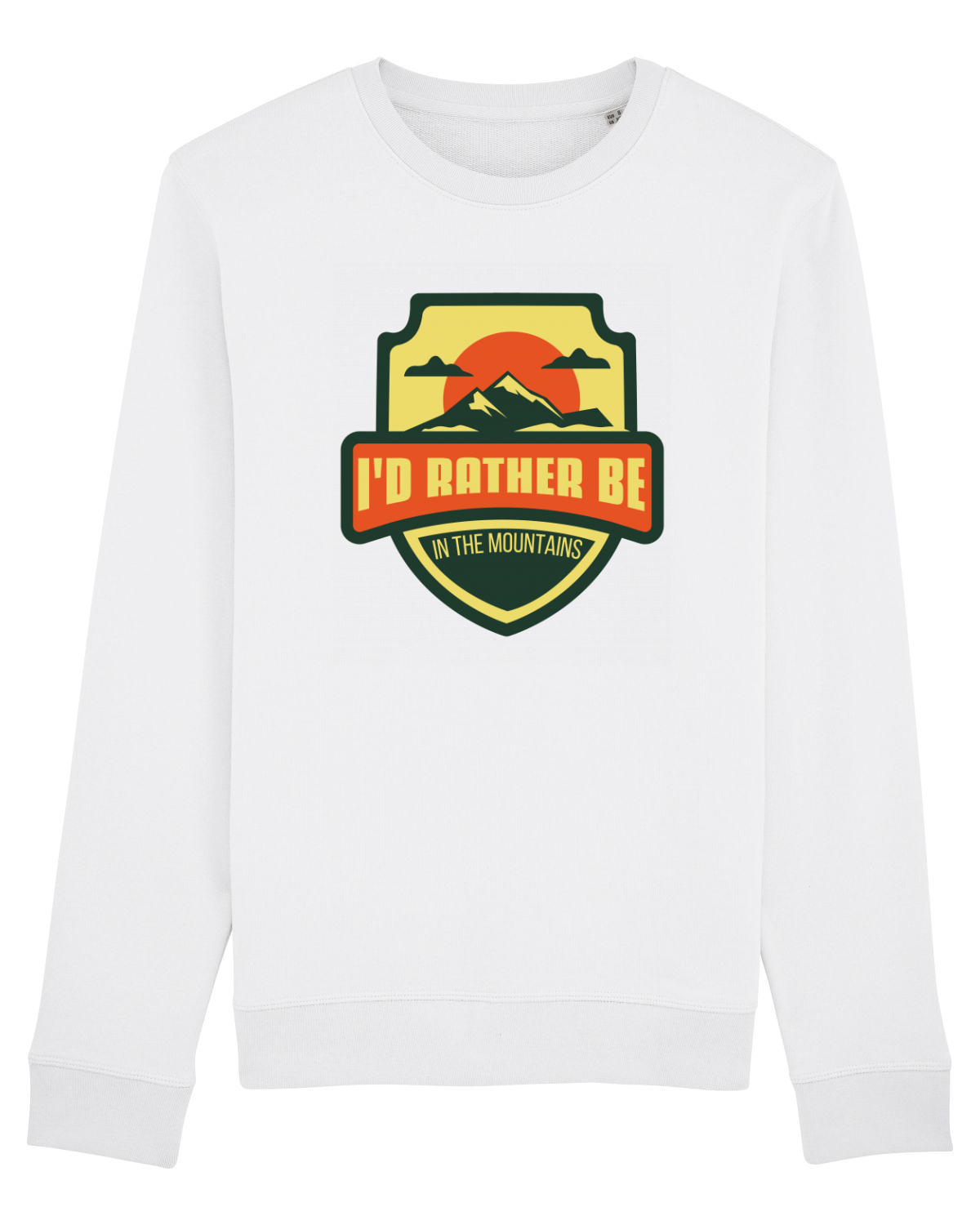 Bluză mânecă lungă Unisex Rise White