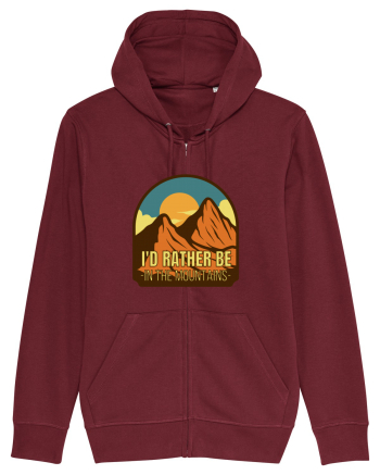I'd Rather Be In The Mountains Burgundy