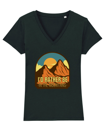 I'd Rather Be In The Mountains Black