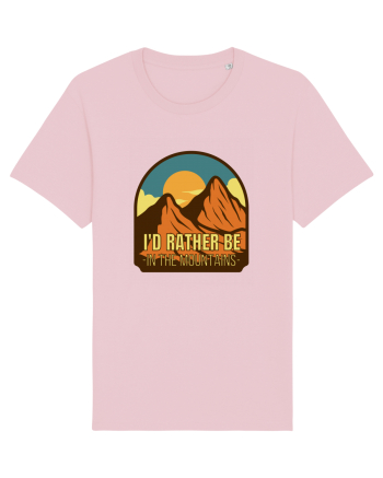 I'd Rather Be In The Mountains Cotton Pink