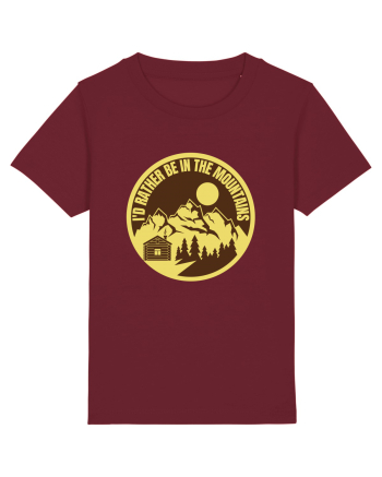 I'd Rather Be In The Mountains Burgundy
